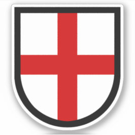 St. George's Shield - 1-up Contour Sticker