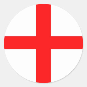 ST GEORGES VLAG - VLAG RONDE STICKER