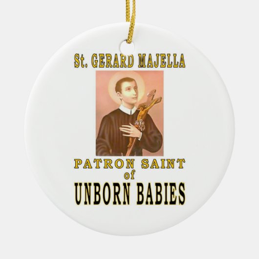 ST. GERARD MAJELLA KERAMISCH ORNAMENT (Voorkant)