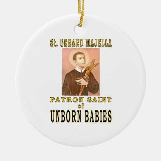 ST. GERARD MAJELLA KERAMISCH ORNAMENT (Voorkant)