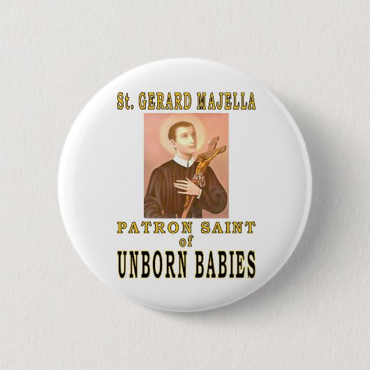 ST. GERARD MAJELLA RONDE BUTTON 5,7 CM (Voorkant)