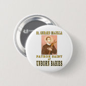 ST. GERARD MAJELLA RONDE BUTTON 5,7 CM (Voorkant /achterkant)