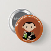 St. Gerard Majella Ronde Button 5,7 Cm (Voorkant /achterkant)