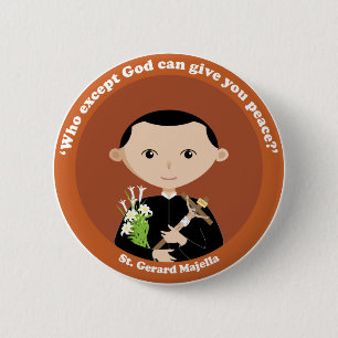 St. Gerard Majella Ronde Button 5,7 Cm