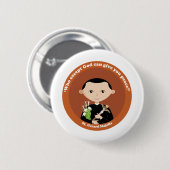 St. Gerard Majella Ronde Button 5,7 Cm (Voorkant /achterkant)
