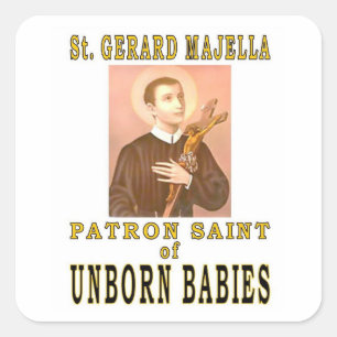ST. GERARD MAJELLA VIERKANTE STICKER