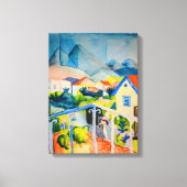 St Germain bij Tunis | Auguste Macke | Canvas Afdruk (Voorkant)