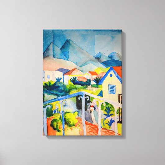 St Germain bij Tunis | Auguste Macke | Canvas Afdruk (Voorkant)