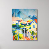 St Germain bij Tunis | Auguste Macke | Canvas Afdruk (Voorkant)