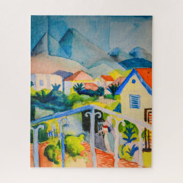 St Germain bij Tunis | Auguste Macke | Legpuzzel