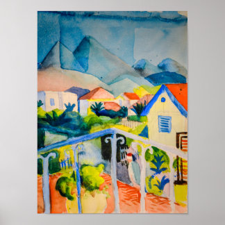 St Germain bij Tunis | Auguste Macke | Poster