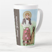 St. Germain Patron van de Sick Abused & Vulnerable Latte Mok (Rechterhoek)