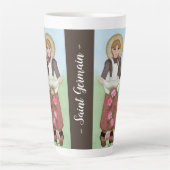 St. Germain Patron van de Sick Abused & Vulnerable Latte Mok (Voorkant)