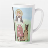 St. Germain Patron van de Sick Abused & Vulnerable Latte Mok (Rechts)