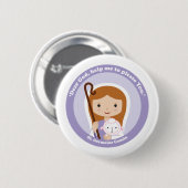 St. Germaine Cousin Ronde Button 5,7 Cm (Voorkant /achterkant)