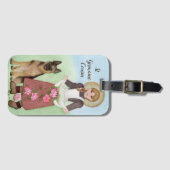 St. Germaine Patron van Sick, misbruikt kwetsbaar Bagagelabel (Voorkant (horizontaal))