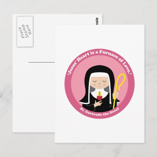 St. Gertrude de Grote Briefkaart (Voorkant / Achterkant)