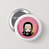 St. Gertrude de Grote Ronde Button 5,7 Cm (Voorkant /achterkant)
