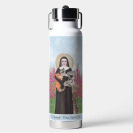 St Gertrude Patron of Cats Waterverf Waterfles
