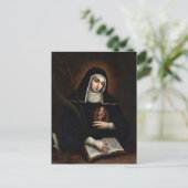 St. Gertrude van Miguel Cabrera Briefkaart (Staand voorkant)
