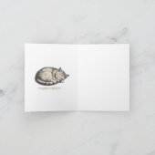 St. Gertrude Van Nivelles Kat Quote Kaart (Binnen)