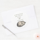 St. Gertrude van Nivelles kattenquote sticker  (Envelop)