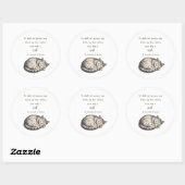 St. Gertrude van Nivelles kattenquote sticker  (Vel)