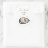 St. Gertrude van Nivelles kattenquote sticker  (Tas)