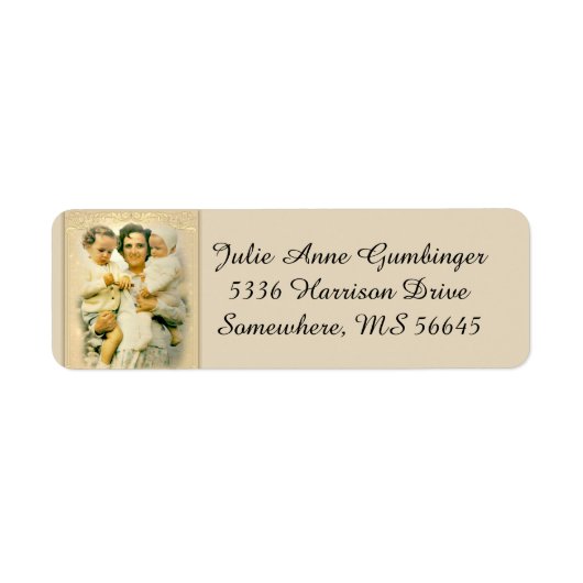 St. Gianna Beretta Molla Katholieke Moeder Etiket (Voorkant)