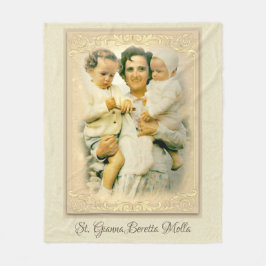 St. Gianna Beretta Molla Katholieke Moeder Fleece Deken