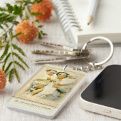 St. Gianna Beretta Molla Katholieke Moeder Sleutelhanger (Voorkant Rechts)