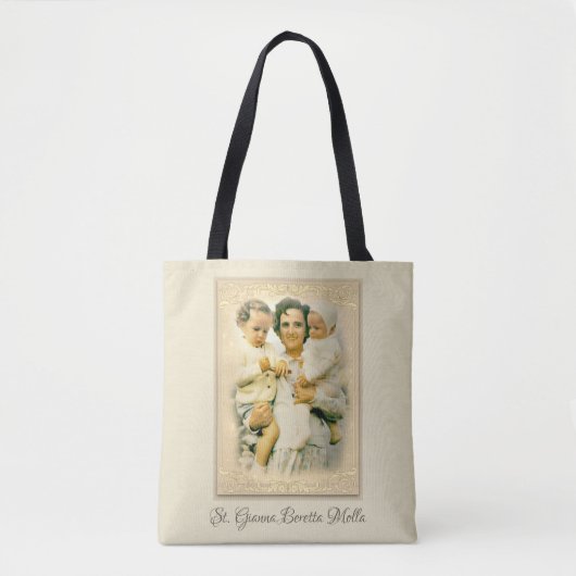 St. Gianna Beretta Molla Katholieke Moeder Tote Bag (Voorkant)