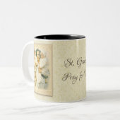 St. Gianna Beretta Molla Katholieke Moeder Tweekleurige Koffiemok (Voorkant links)