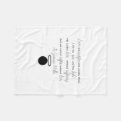 St. Gianna Molla Quote Blanket Fleece Deken (Voorkant (Horizontaal))