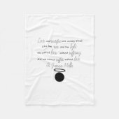 St. Gianna Molla Quote Blanket Fleece Deken (Voorkant)
