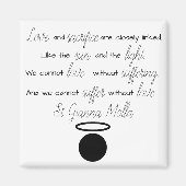 St. Gianna Molla Quote Magnet (Voorkant)