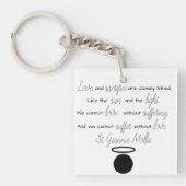 St. Gianna Molla Quote Sleutelhanger (voorkant)