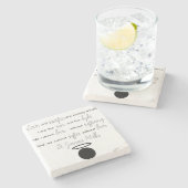 St. Gianna Molla Quote Stone Onderzetter (Zijkant)