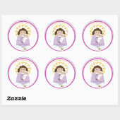 St. Gianna Molla Ronde Sticker (Vel)