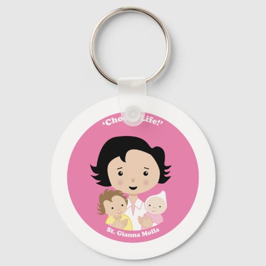 St. Gianna Molla Sleutelhanger (Voorkant)