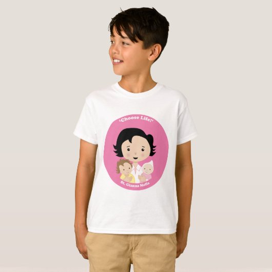 St. Gianna Molla T-shirt (Voorkant volledig)