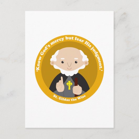 St. Gildas de Wise Briefkaart (Voorkant)