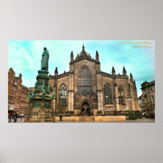 st giles cathedraal edinburgh poster