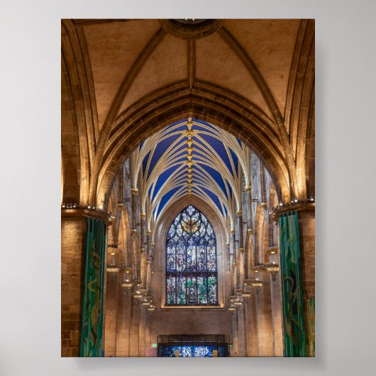St Giles Cathedral in Edimburgh Poster (Voorkant)