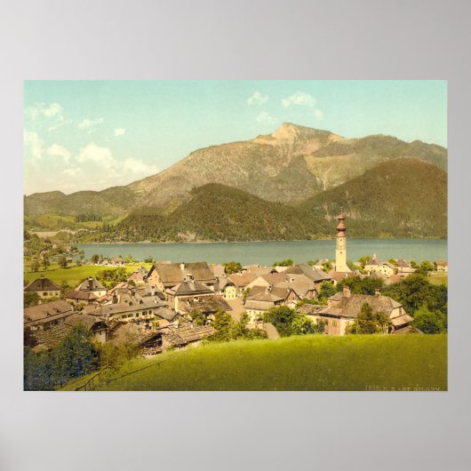 St Gilgen I in Oostenrijk Poster (Voorkant)