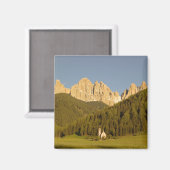 St Giovanni, Val di Funes, Dolomites, Italië Magneet (Voorkant / Achterkant)