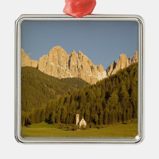 St Giovanni, Val di Funes, Dolomites, Italië Metalen Ornament (Voorkant)