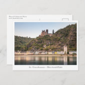 St. Goarshausen - Burg Katz Briefkaart (Voorkant / Achterkant)