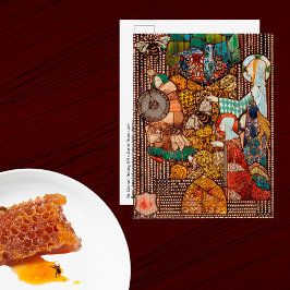 St Gobnait Drives Off Cattle Raiders with Bees Briefkaart