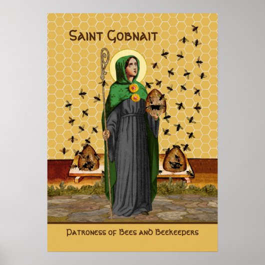 St. Gobnait of Ballyvourney (SAE 003) Poster (Voorkant)